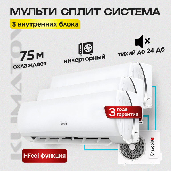 Где купить мультисплит-кондиционер на 2 комнаты в Красногорске